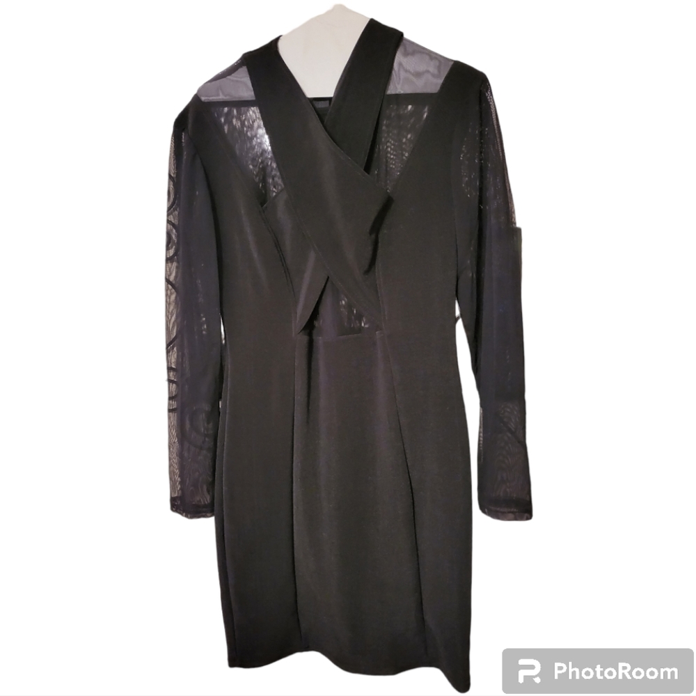 Basic + lus Paris New York vintage black dress Size XL